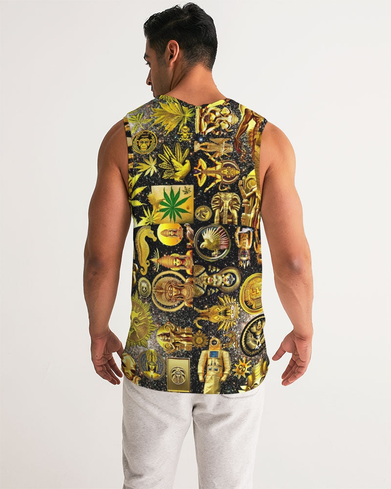 Ancient Abstrak Men's All-Over Print Sport Tank