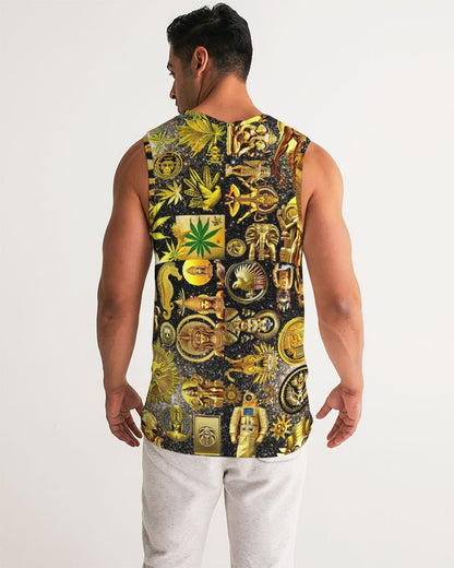 Ancient Abstrak Men's All-Over Print Sport Tank