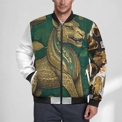 180gsm Zipper Bomber Jacket BMJ (All-Over Printing)