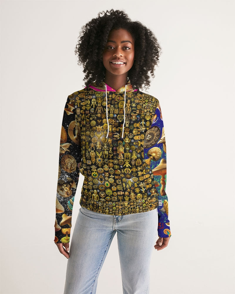 Nature Abstrak Women's All-Over Print Hoodie