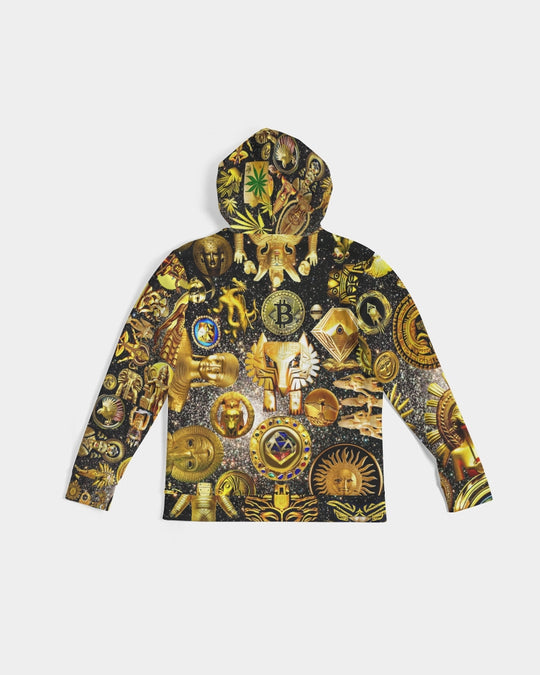 Ancient Abstrak Men's All-Over Print Hoodie