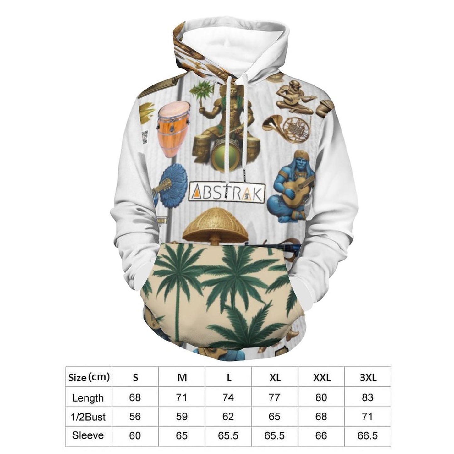 230gsm Printed Hoodie for Men (All-Over Printing)