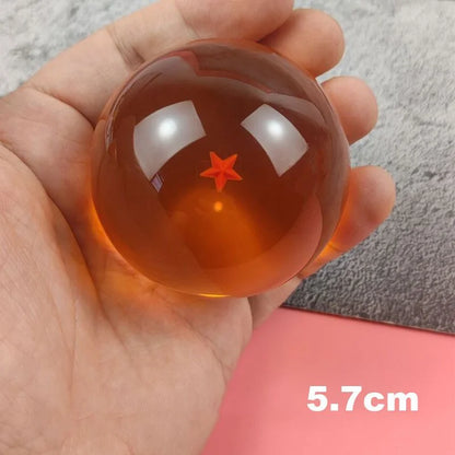 4.3 5.7 Cm Dragon Ball Z Crystal Ball Anime Figure 1 2 3 4 5 6 7 Star Dragon Balls with Stand Collectible Desktop Decoration Toy