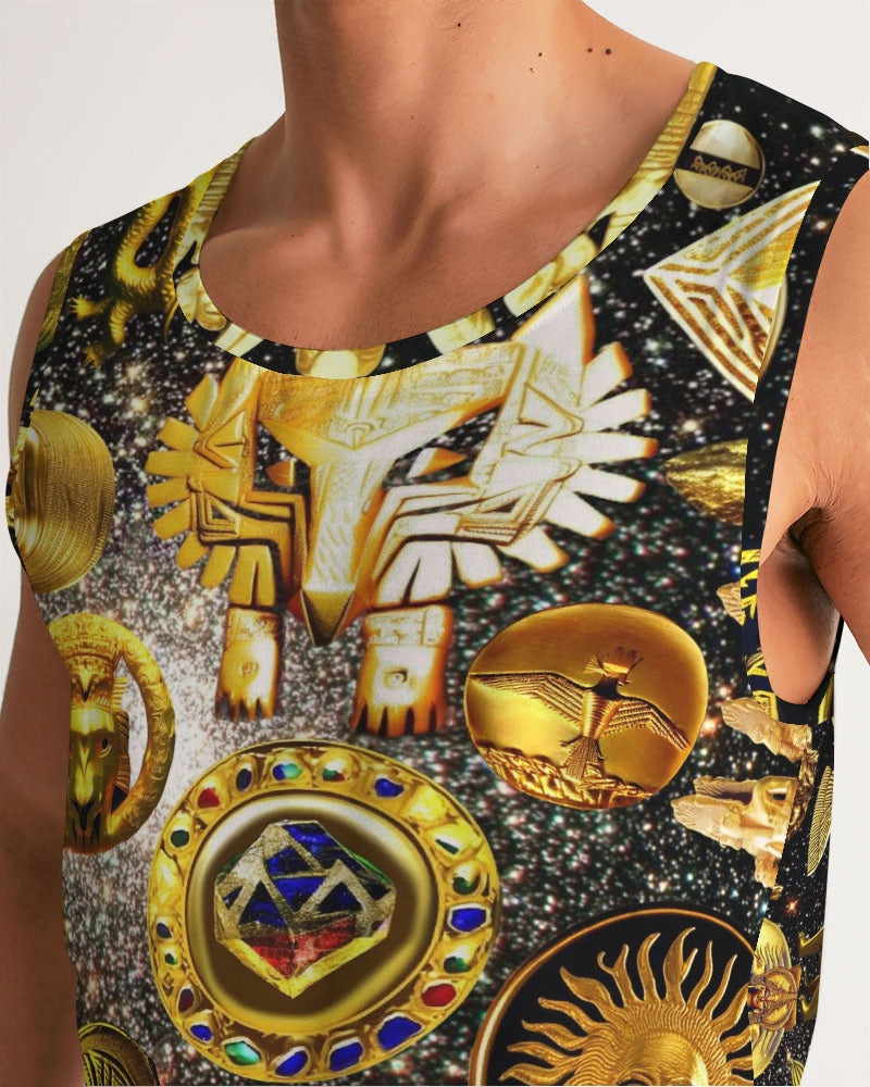 Ancient Abstrak Men's All-Over Print Sport Tank