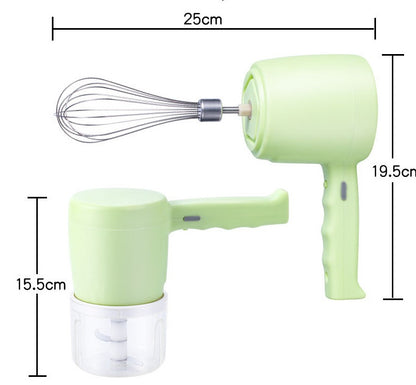 Blender 2 In 1 Multifunctional Electric Hand Mixer USB Planetary Handheld Mixer With Bowl Food Processors Chopper Beater Frother