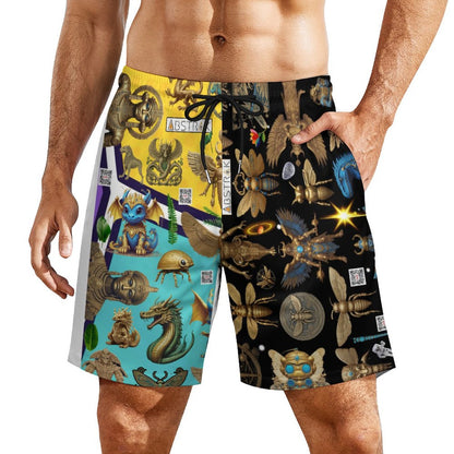 Men's Hawaiian shorts with 4 Pockets