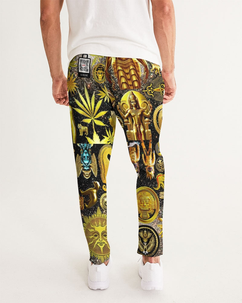 Ancient Abstrak Men's All-Over Print Joggers