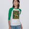 Abstrak dragonfly Unisex Three-Quarter Sleeve Baseball Tee | Bella + Canvas