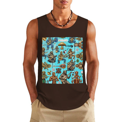 DTF 160gsm Men's Cotton Tank Top BX (Front Printing)