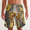 Ancient Abstrak Men's All-Over Print Swim Trunk