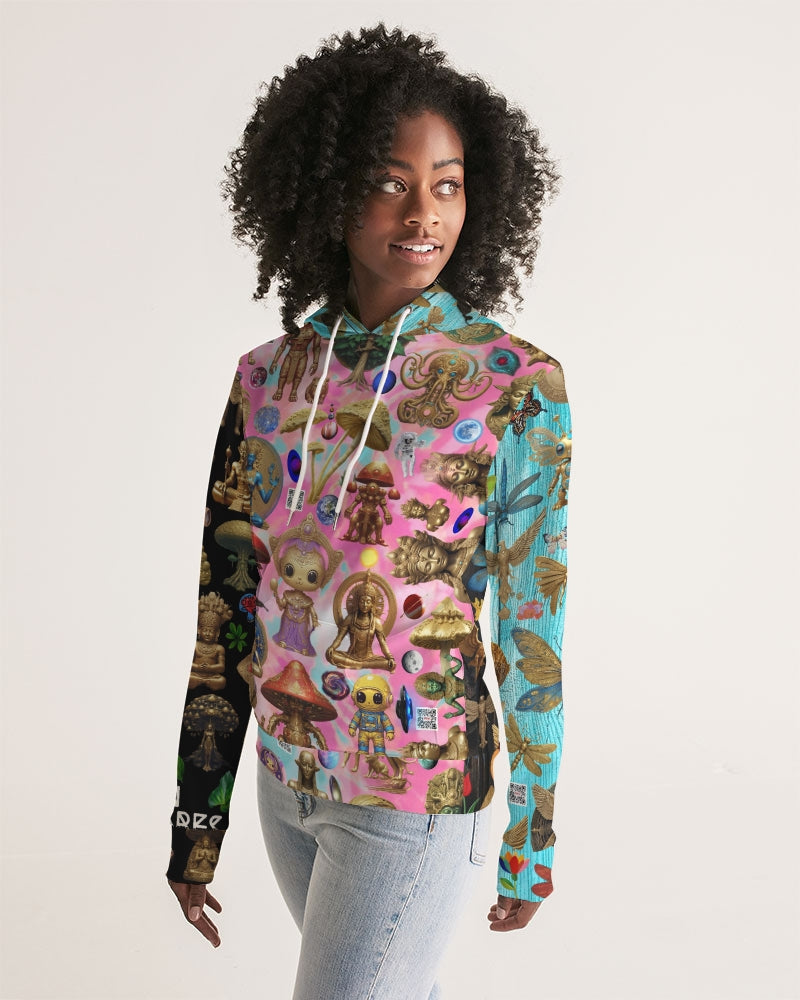 Abstrak dragonfly Women's All-Over Print Hoodie