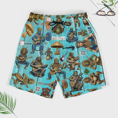 Men's Beach Shorts with 4 Pockets