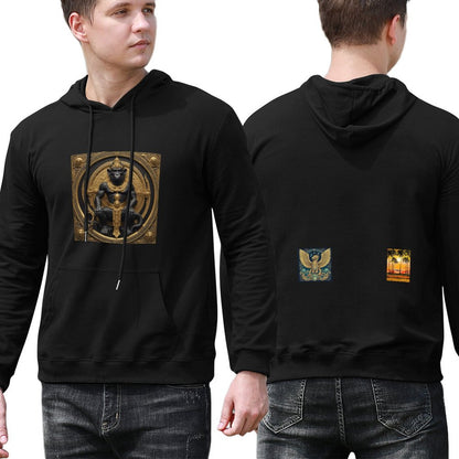 DTG 255gsm Men's Hoodie with Pouch (Dual-sided Printing)