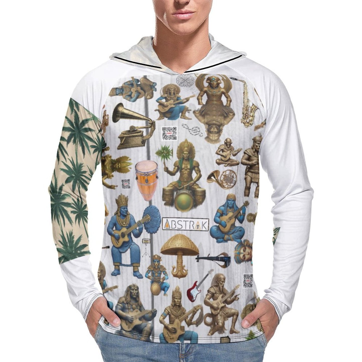 Men's Long Sleeve Hoodie NZ145 (All-Over Printing)