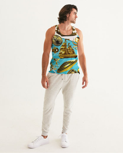 Outer Space Abstrak Men's All-Over Print Tank