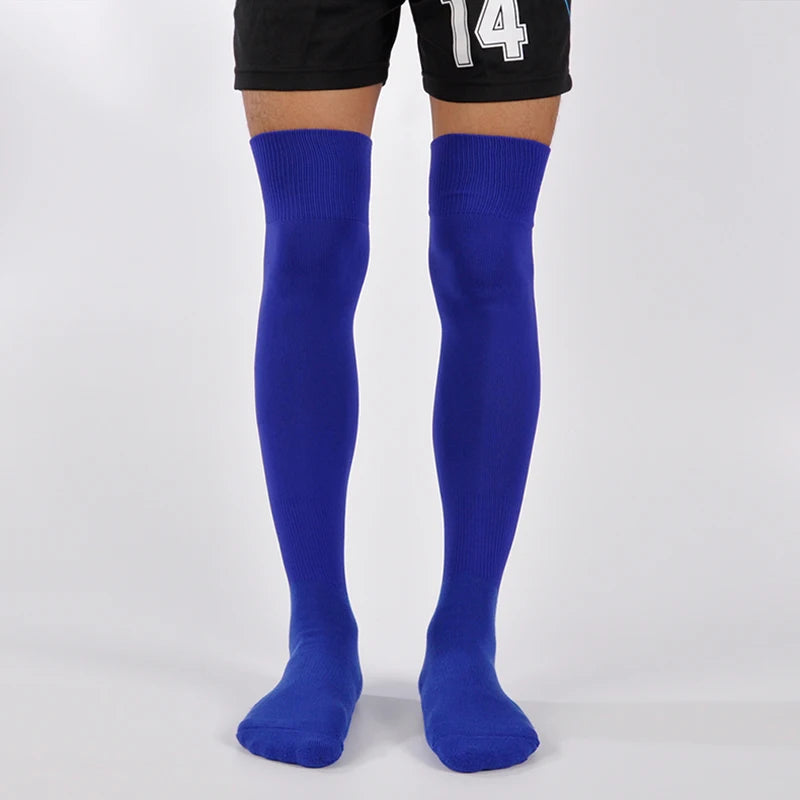 Adult Football Socks Long Male Thickening Towel Bottom Sports Socks Non-slip Sweat Training Soccer Football Stockings