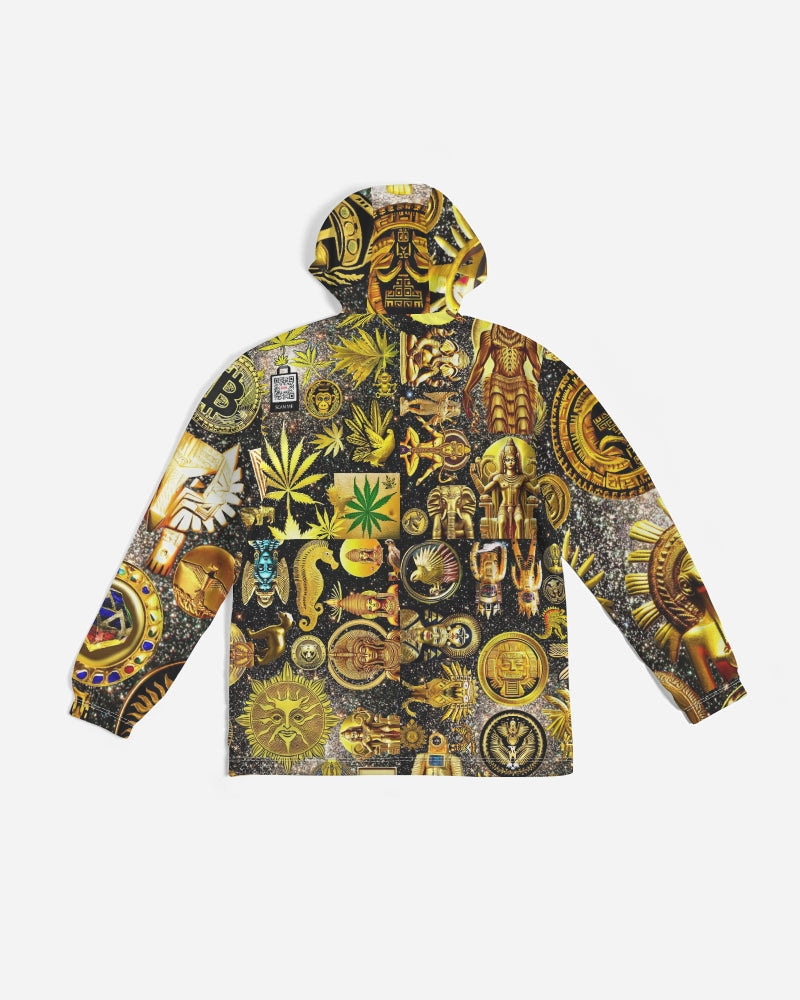 Ancient Abstrak Men's All-Over Print Windbreaker