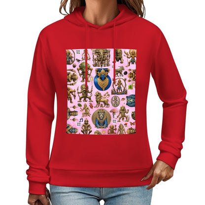 DTG 255gsm Cotton Printed Hoodie for Women (Front Printing)