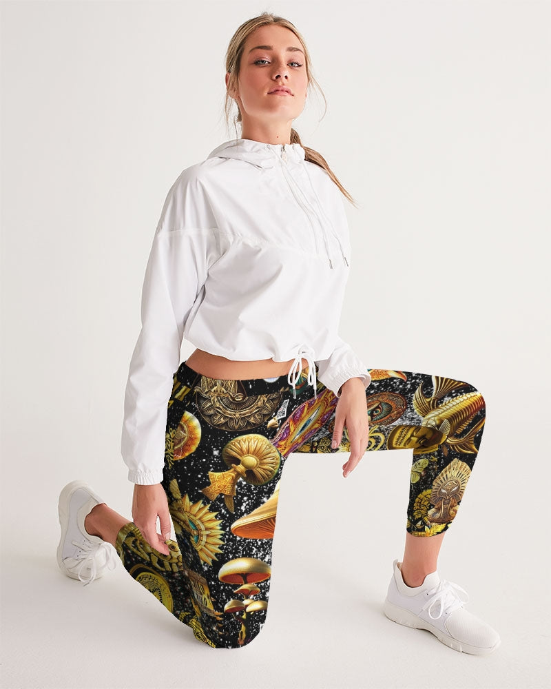 Eye and Face Abstrak Women's All-Over Print Track Pants