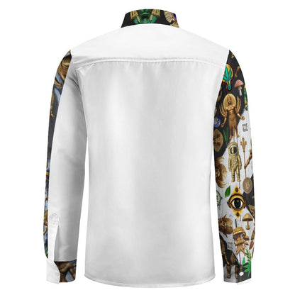 Men's Long Sleeve Shirt with Pocket LS (All-Over Printing)