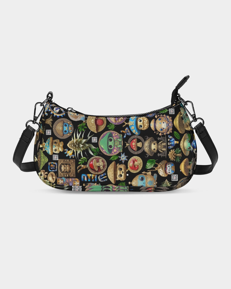 Mushroom Abstak Collection Petite Canvas Pouch