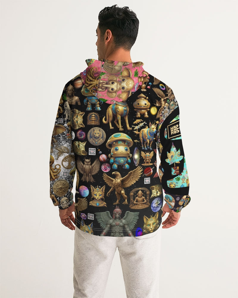 Elephant Collection Men's All-Over Print Windbreaker