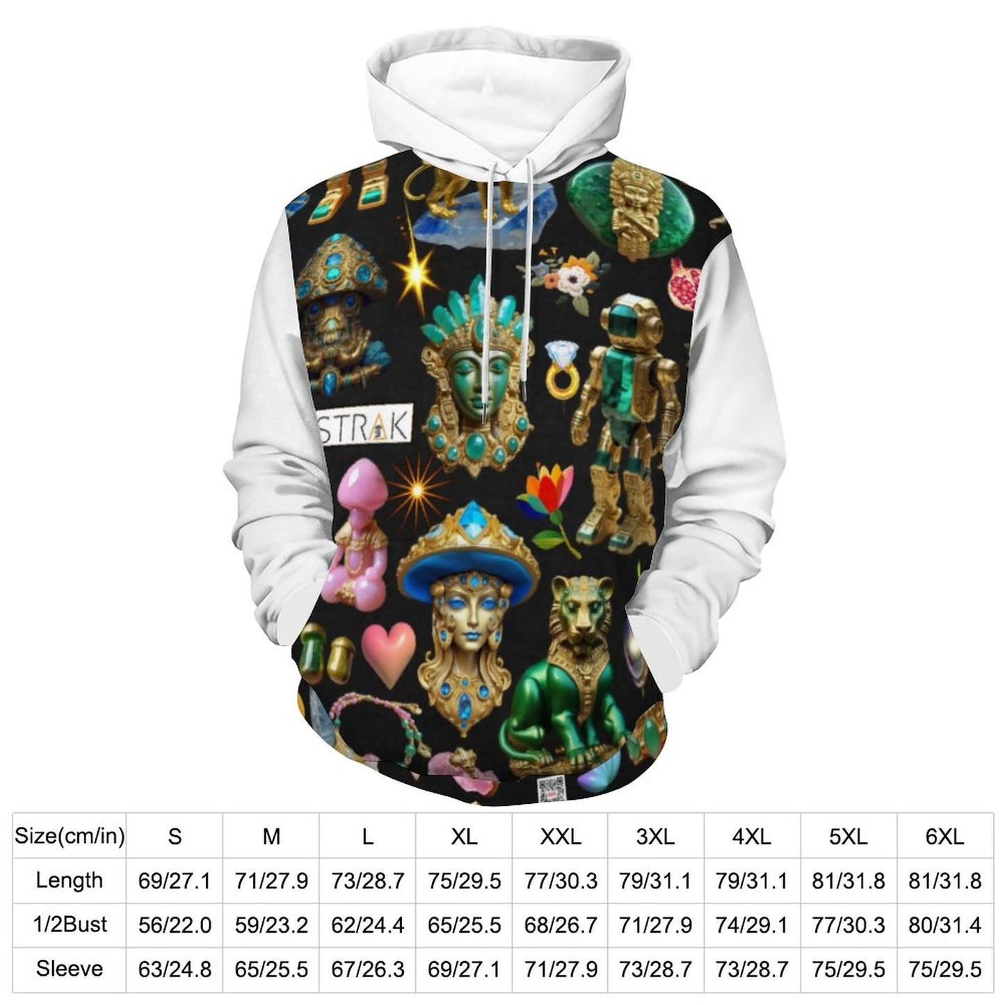 230gsm Men's Cool Hoodie with Double-layer Cap (All-Over Printing)