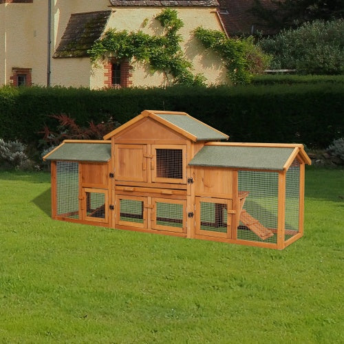 Oversized Rabbit Cage With 2 Running Spaces Small Animal Habitat