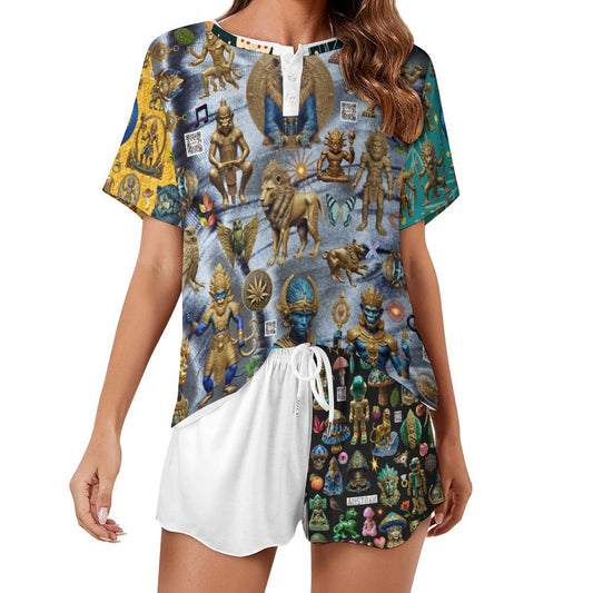 Short Sleeve Loungewear Set UTZ (All-Over Printing)