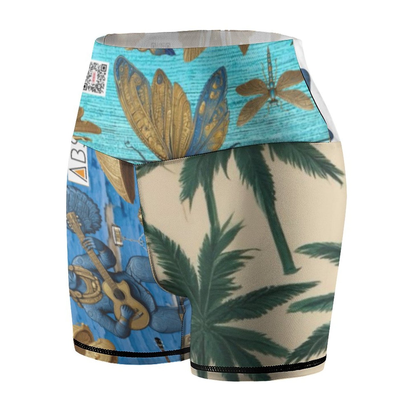 Women Yoga Shorts Y10A (All-Over Printing)