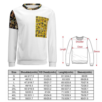 250gsm Round Neck Men's Sweatshirt 4T35 (All-Over Printing)