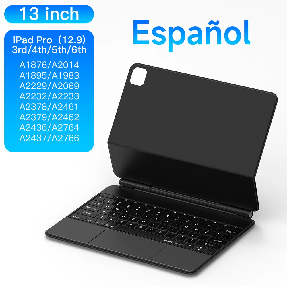 For iPad Magic Keyboard For iPad 10th Pro 11 12.9 3rd/4/5/6th Air 10.9 4/5th Ultra Slim Bluetooth Keyboard for iPad Accessories