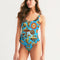 Eye and Face Abstrak Women's All-Over Print One-Piece Swimsuit