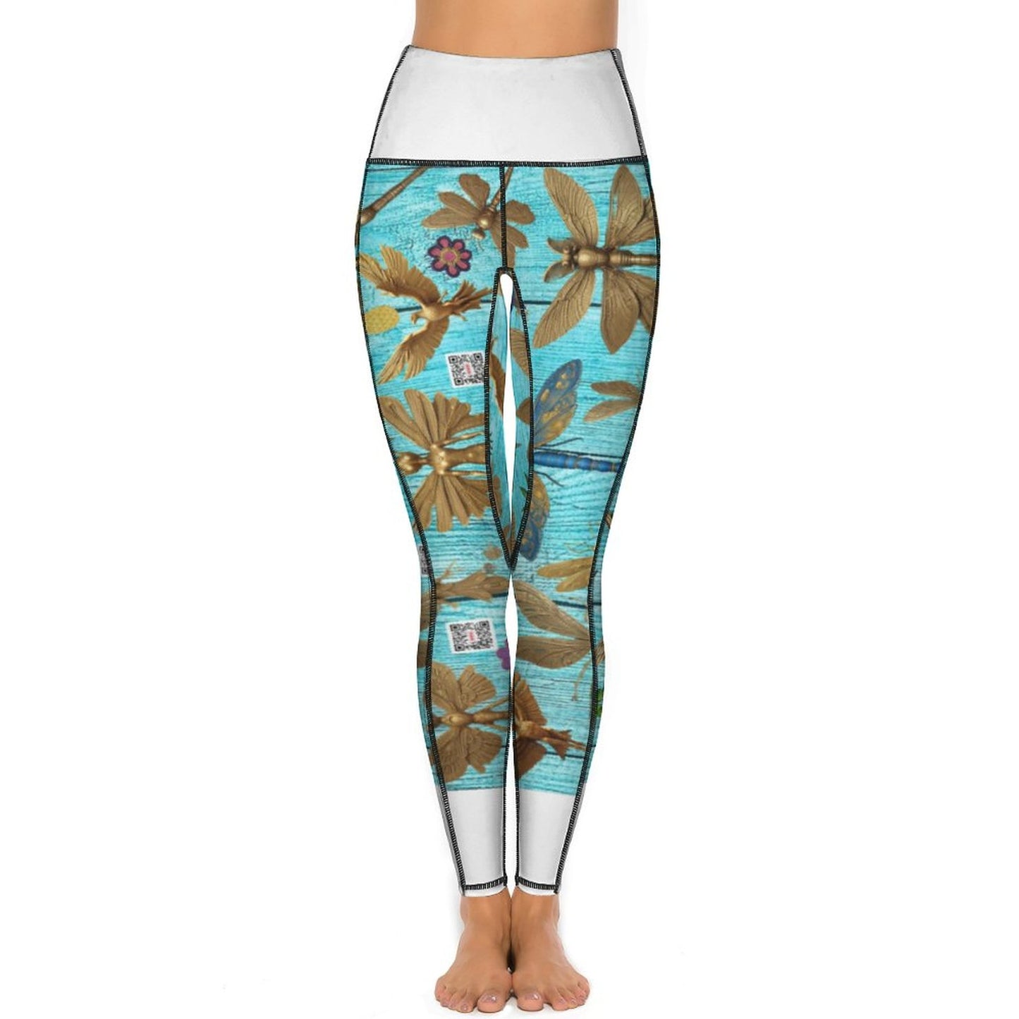 Custom Printed Yoga Pants with 2 Pockets CE003 (All-Over Printing)