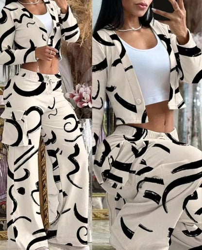 Two Piece Sets Womens Outifits Fashion and Elegant Autumn Cardigan Long Sleeve Coats Drawstring Pants 2023 Pocket Solid Suit