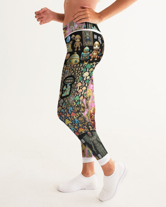 Alien Trendy Abstrak Collection Women's All-Over Print Yoga Pants