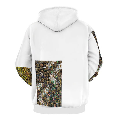 230gsm Men's Personalized Hoodie with Double-layer Cap (All-Over Printing)