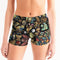 Alien Trendy Abstrak Collection Women's All-Over Print Mid-Rise Yoga Shorts