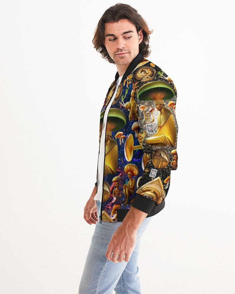 Illustration Abstrak Men's All-Over Print Bomber Jacket