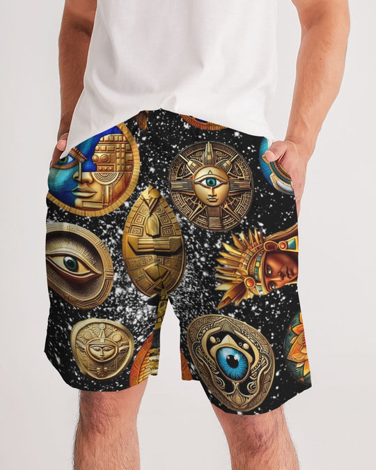 Evil Eye Abtrak Men's All-Over Print Jogger Shorts