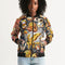 Womens Abstrak Women's All-Over Print Bomber Jacket