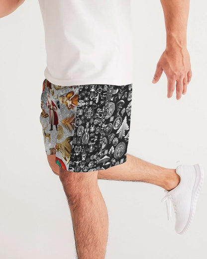 Matrix Vison Men's All-Over Print Jogger Shorts