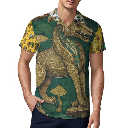 Short Sleeve Men's POLO T-shirt (All-Over Printing)