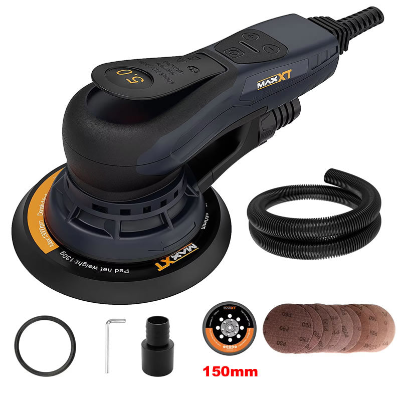 MAXXT 220V 5.0mm Woodworking Corner Sanding Machine Track Motor Electric Multifunctional Car Polishing Machine Vacuum Head Putty