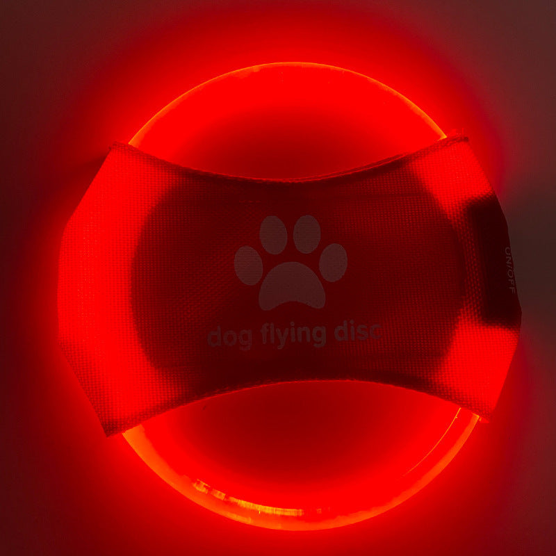 Dog Flying Discs Light Glowing LED LuminousTrainning Interactive Toys Game Flying Discs Dog Toy Pet Dog Accessories Pet Products