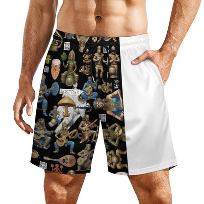 Men's Beach Shorts with 4 Pockets