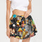 Womens Abstrak Women's All-Over Print Ruffle Shorts