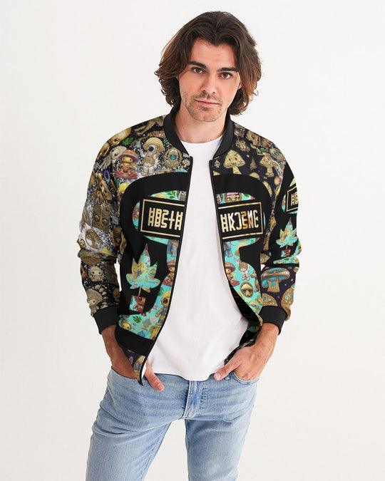 Elephant Collection Men's All-Over Print Bomber Jacket