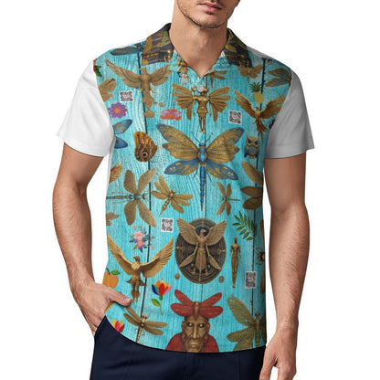 Short Sleeve Men's POLO T-shirt (All-Over Printing)