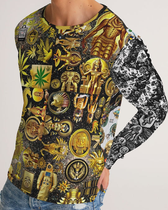 Abstraknyc Men's All-Over Print Long Sleeve Tee